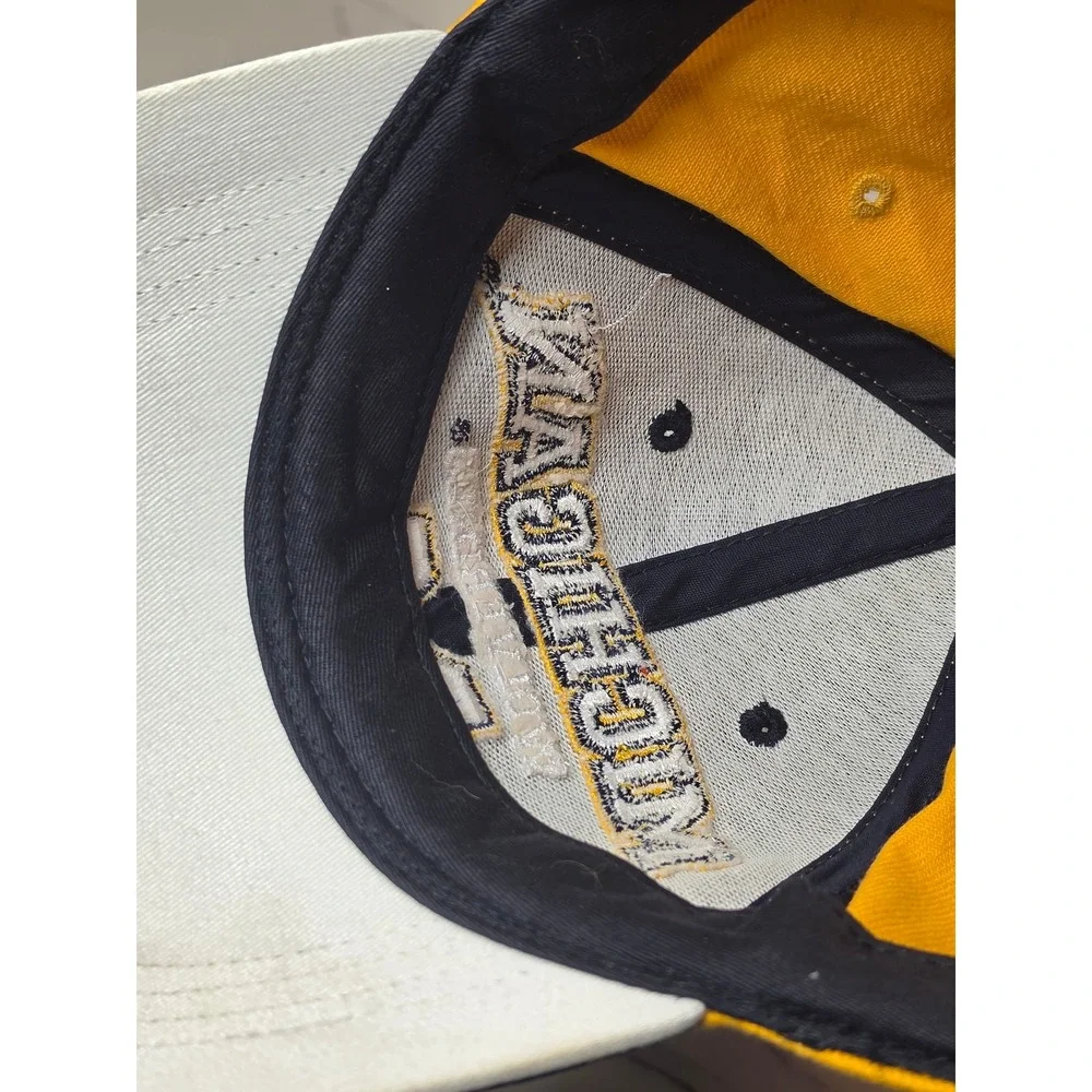 Michigan Wolverines‎ Navy Blue Maize Yellow Embroidered Adjustable Baseball Hat